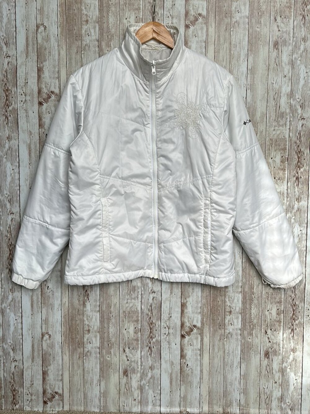 Columbia 3-In-1 Ski Jacket Interchange sz Large Women's Blue White Snowboard - Picture 9 of 16